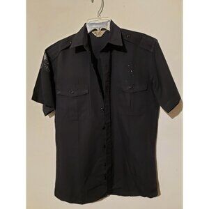 Brigade Quartermasters combat cloth set of 2 s/s black field shirts apprx size m